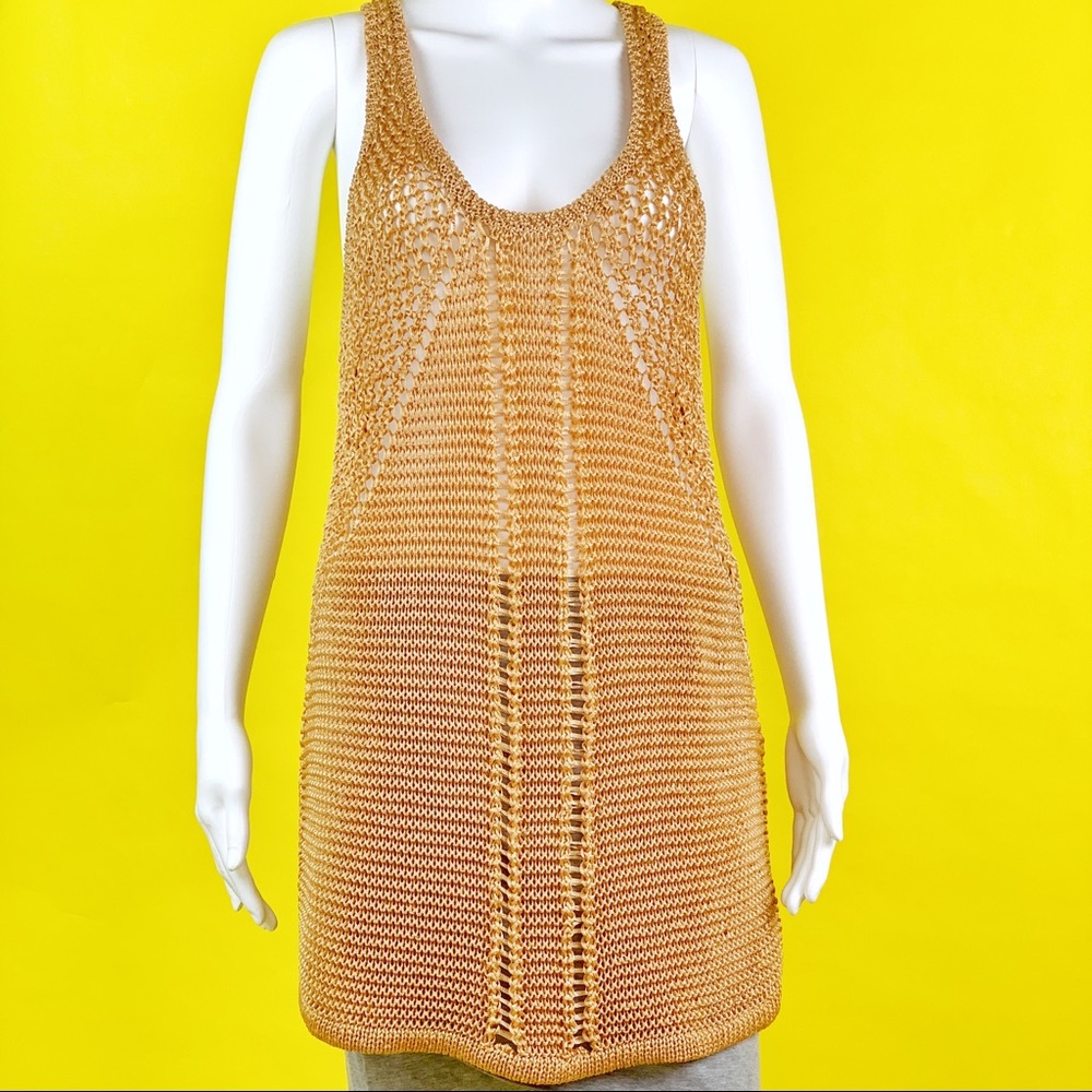 H&M conscious gold knit tank top